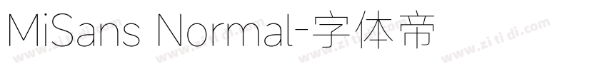 MiSans Normal字体转换